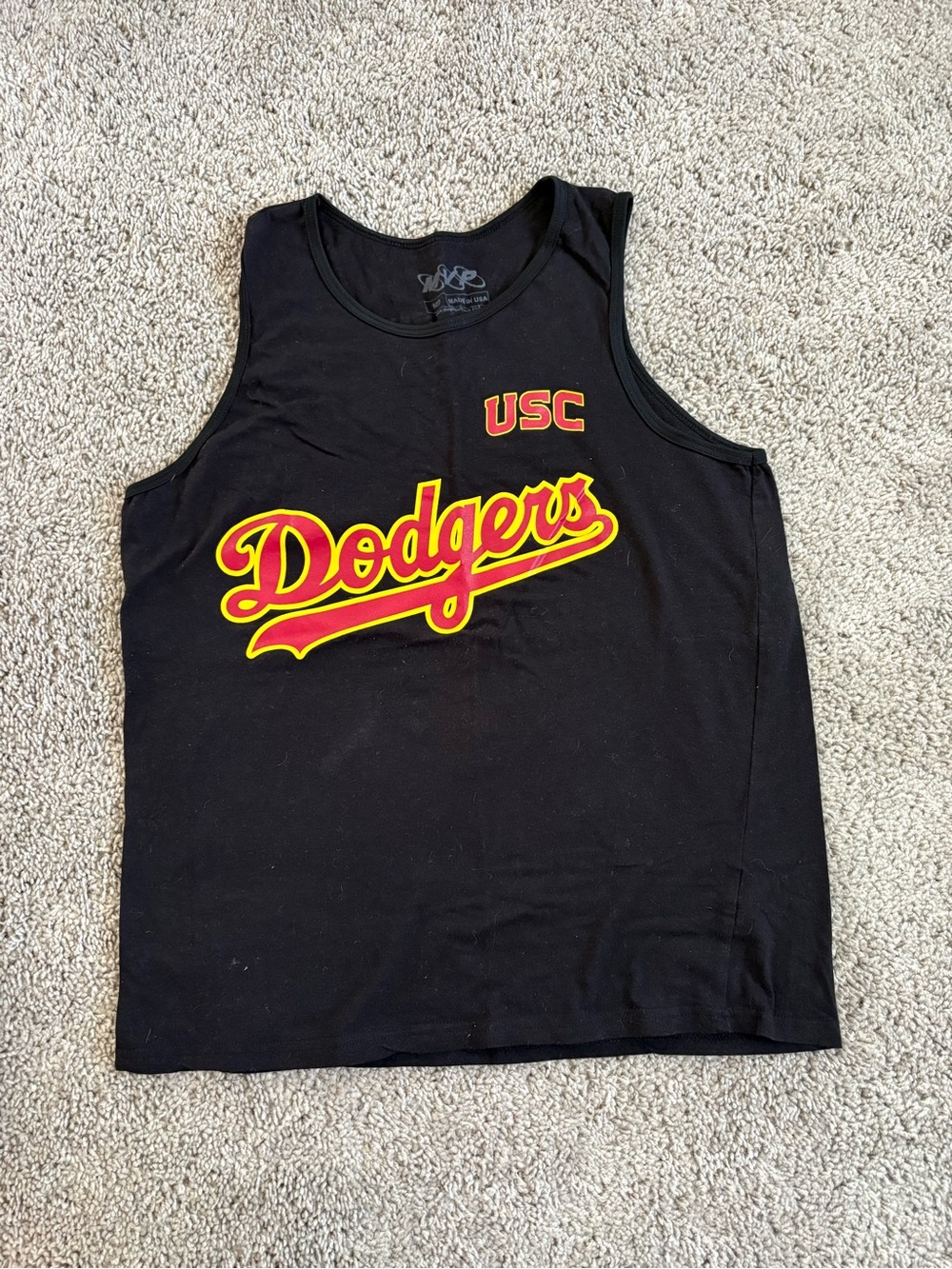 USC Dodgers Black Tank Top